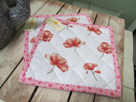 Pannenlappen van Clayre&Eef Poppy Flower