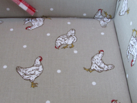 Broodmandje Little chicken rood/geruit van Clayre & Eef