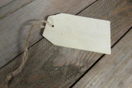 Houten label 8,5x5 cm