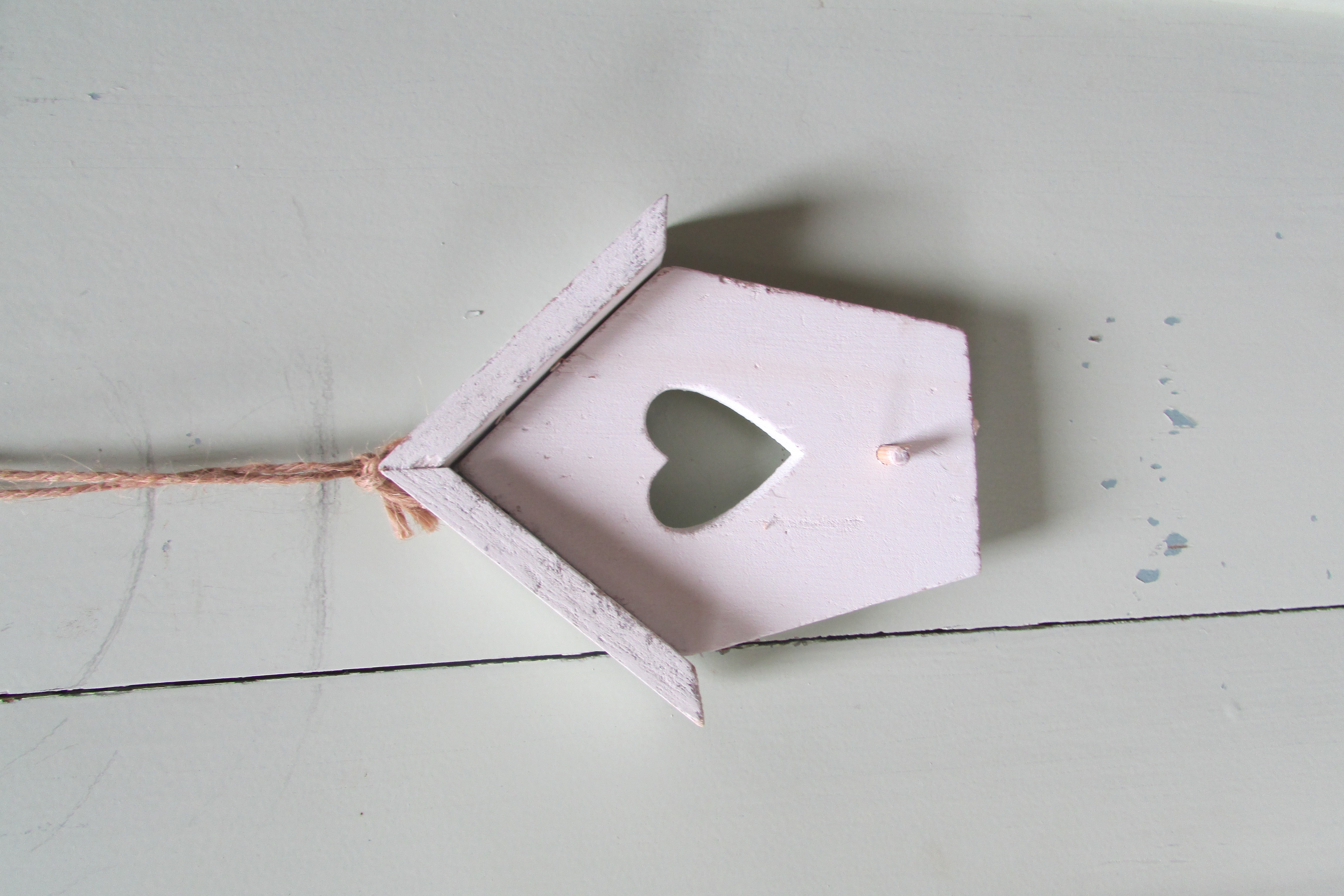 Vogelhuisje wit 11x9,5 cm (D278)