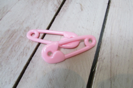 Baby veiligheids spelden roze 6 cm voor decoratie