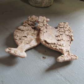 Haantje van schors 8 cm