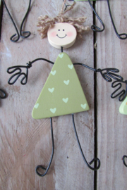 IJzerdraad poppetje 13x6 cm (W78)