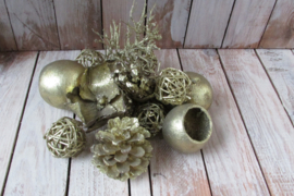 Decoratie goud 14 delig (nr111)