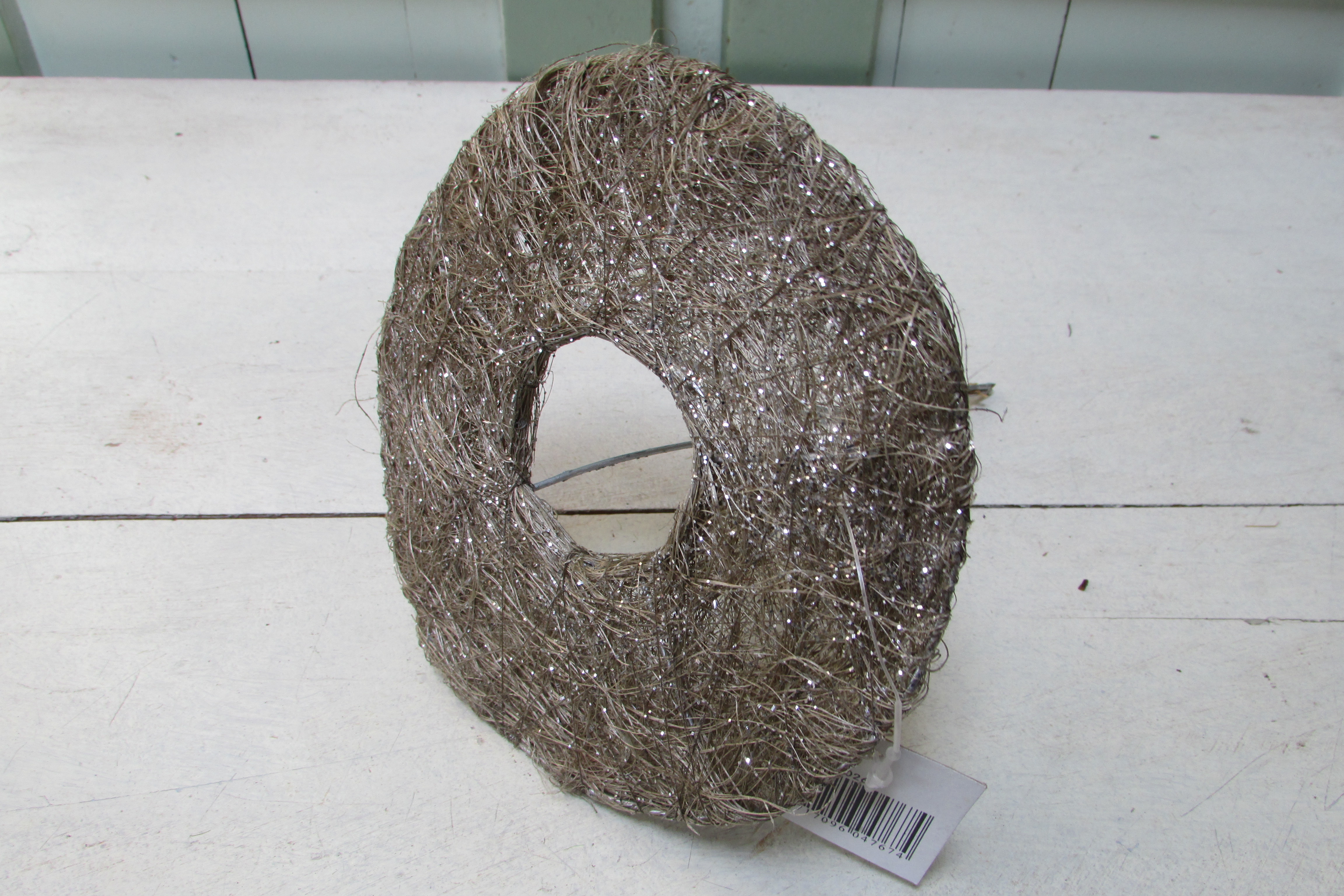 Boekethouder met glitter 15 cm doorsnee