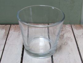 Windlichtje glas 9x10cm