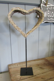 Hart op een pin 42cm hoog