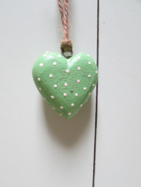 Hartje l. groen hout 5 cm