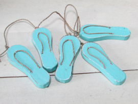 Slipper guirlande, zeegroen/turquoise