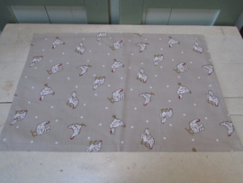 Placemats-Little Chicken beige van Clayre & Eef  6 stuks