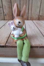 Konijntje met bungelbeentjes