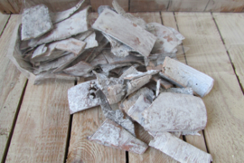 Schors stukjes 150 gr wit  (nr 133)