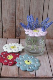 Bloemschikker 10 cm creme (W35)