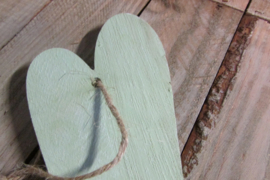 Hart  zacht groen 30 cm