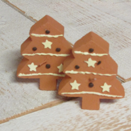 Kaars kerstboompje 7,5 cm (2 stuks) (nr55)