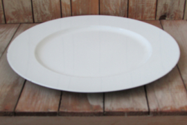 Onderbord 33 cm wit glanzend