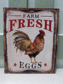 Farm fresh eggs 25x20 cm