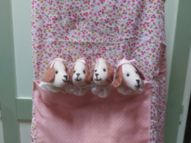 Keukenschort met hondjes roze