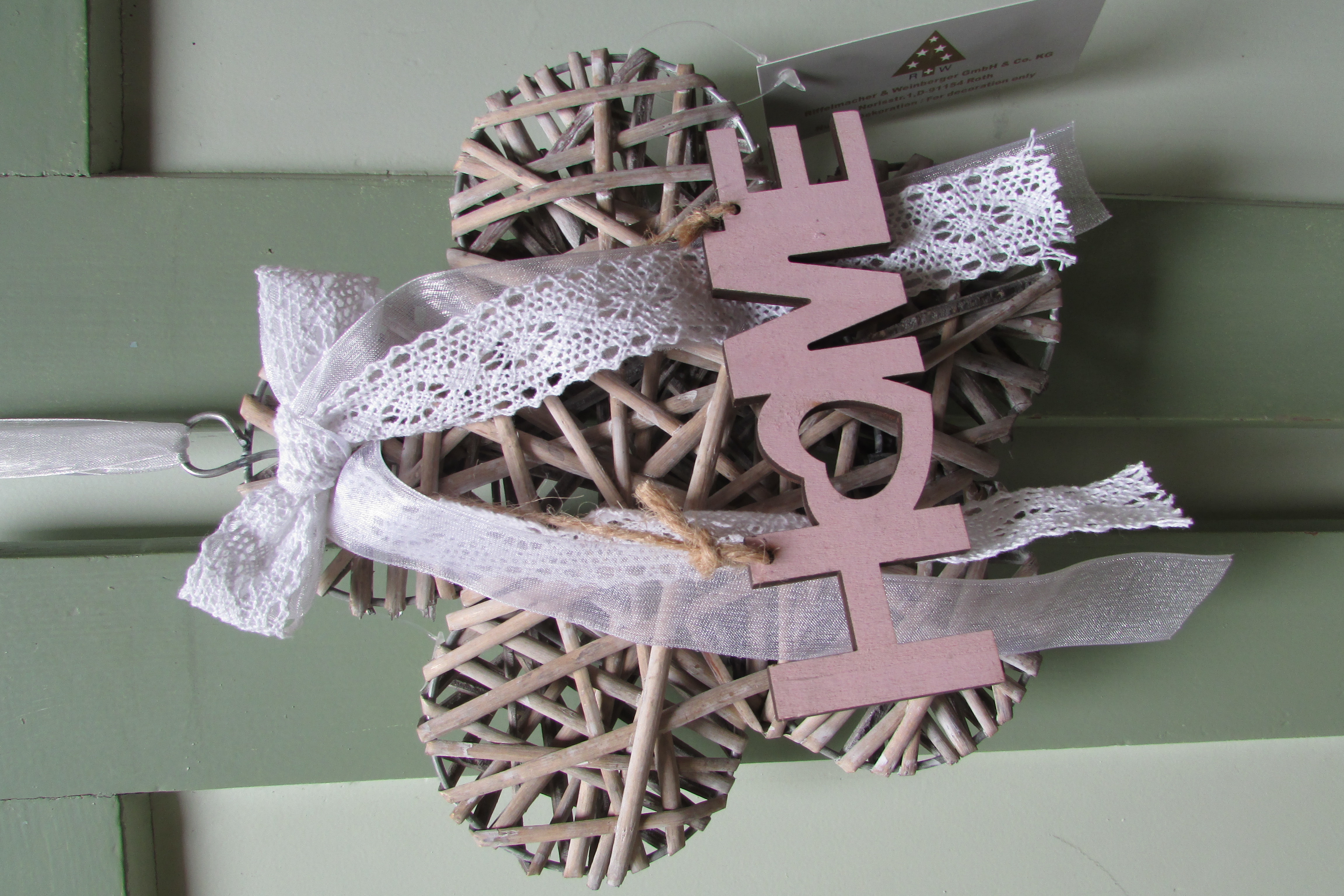 Riet decoratie