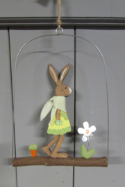 Haasje/konijn decoratie 25 cm (nr2)