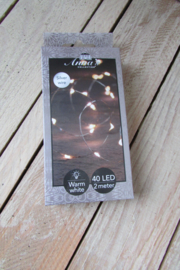 20 lamps LED zilverdraad (nr47)