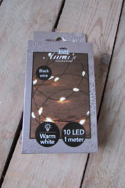10 LED zwartdraad (kerst nr 71)