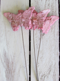 Bijsteker-vlinder-roze per 3