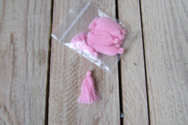 kwastjes roze 10 stuks 3 cm