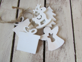 Kerstdeco ass.  5 cm (5 stuks) (K26)