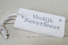 Vrolijk  kerstfeest 13X6 cm (nr18)