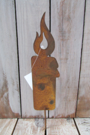 Kaars roest 18x4,5 cm