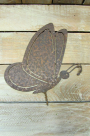 Vlinder roest 16 cm(W67)