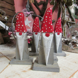 Kerstman 18,5 cm van hout (nr16)