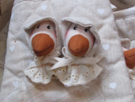 Ovenwant gans ecru 2 stuks