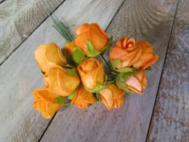 Bloem foam oranje 12 stuks