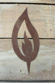 vlam roest 12 cm (W66)