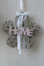 Bloem riet met de tekst HOME 30 cm (W147)