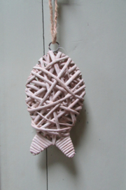 Vis  riet old white 16 cm nr 111