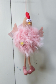 Kip roze 15 cm (S9)