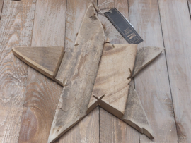 Ster van oud hout 30 cm (K48)