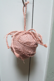 Jute kerstbal 10 cm (nr54)