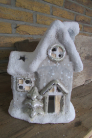 Windlichtje kerk 20 cm(nr42)