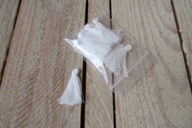 kwastjes wit 10 stuks 3 cm