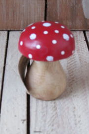 paddenstoel hout 6,5x 5 cm (P10)