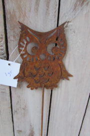Uil op steker roest 10 cm