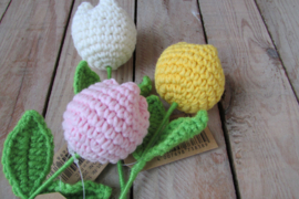 Tulpje gehaakt roze (S11)