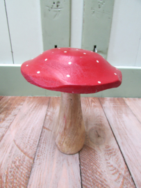 Paddenstoel, hout 10 cm (P51)