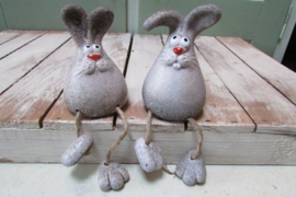 Haasje met bungelbeentjes 9 cm (2 stuks) (BB21)