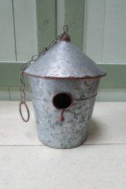 vogelhuis zink 20 cm