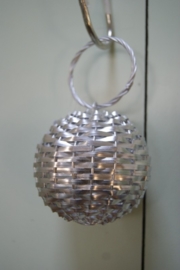 Kerstbal zilver (nr54)